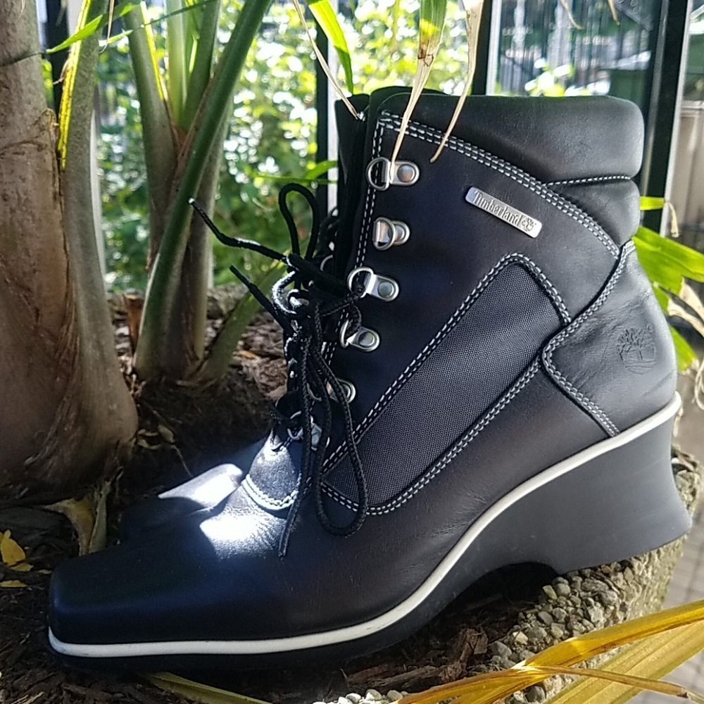 Rare Timberland Ankle-Wedge Boots